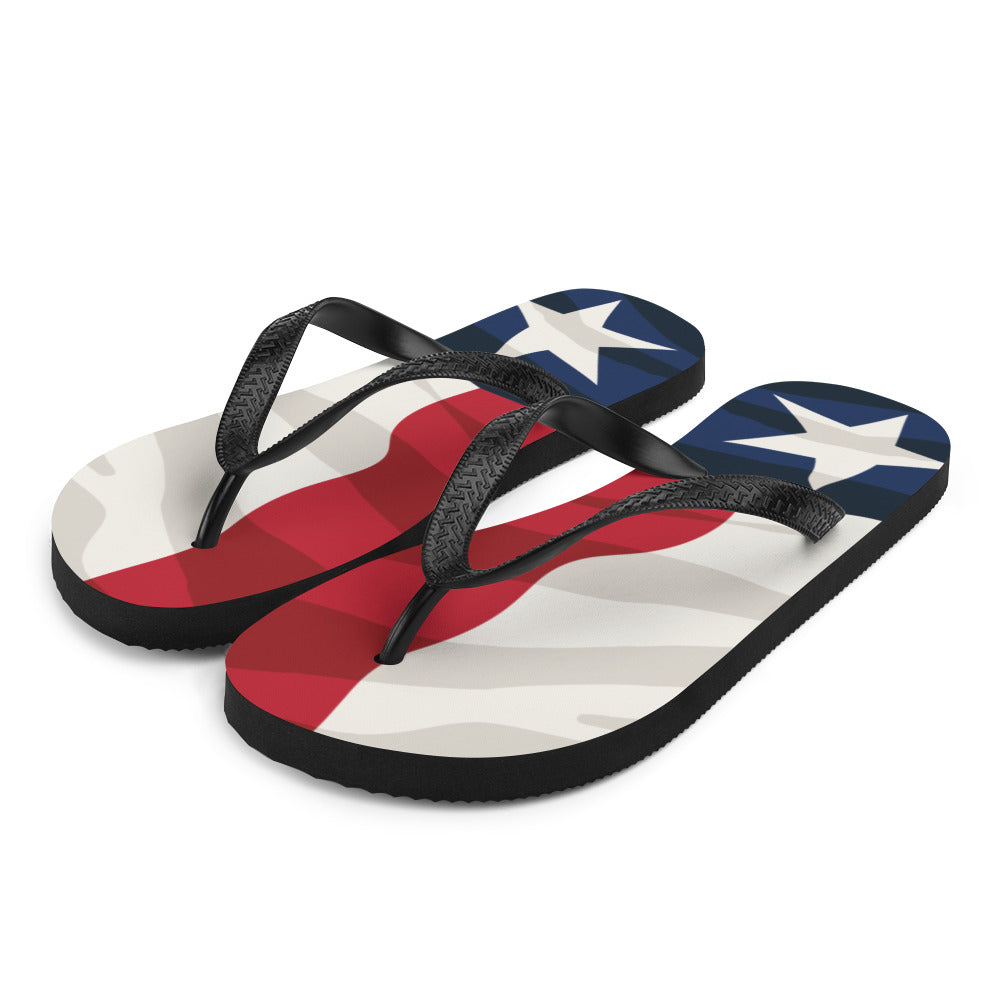 Texas Flag - Flip-Flops - 7onetees