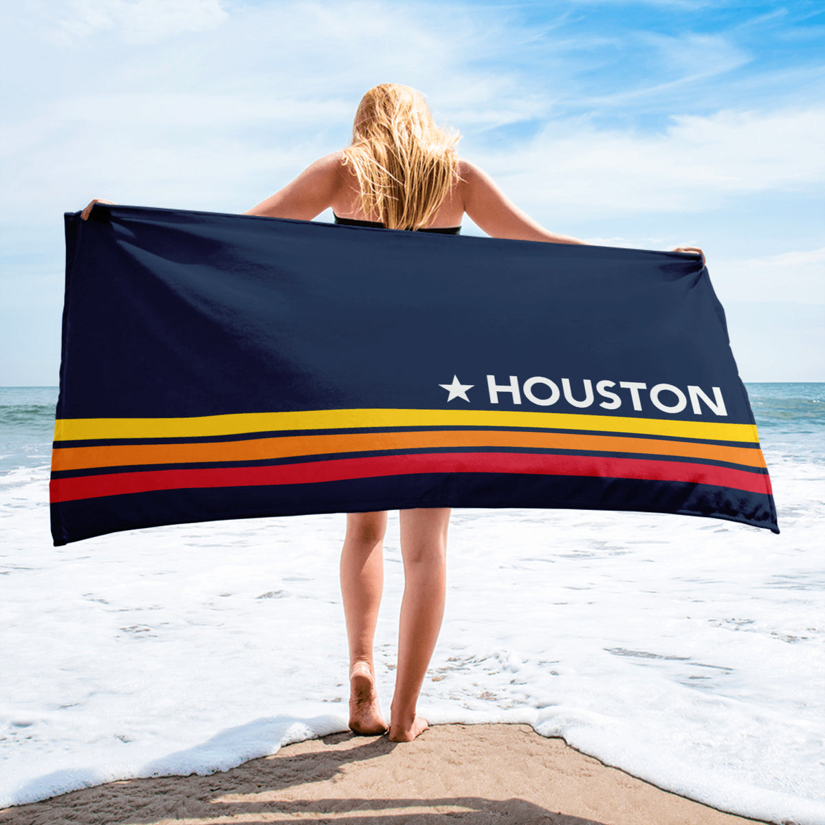 Houston - Beach Towel 30″× 60″