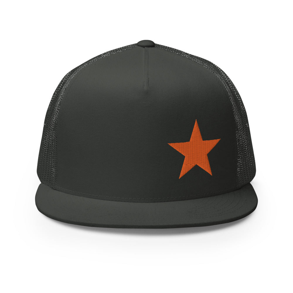 Orange Star - 5 Panel Trucker Hat
