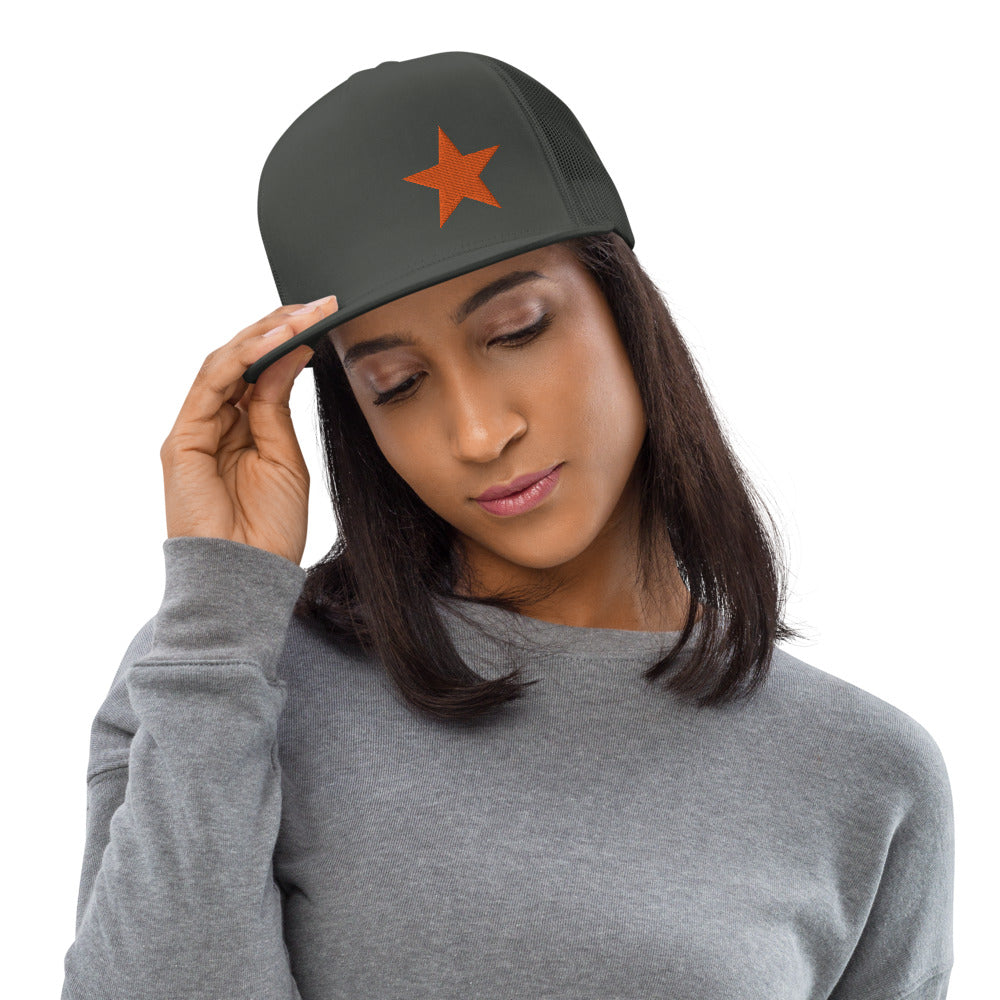 Orange Star - 5 Panel Trucker Hat