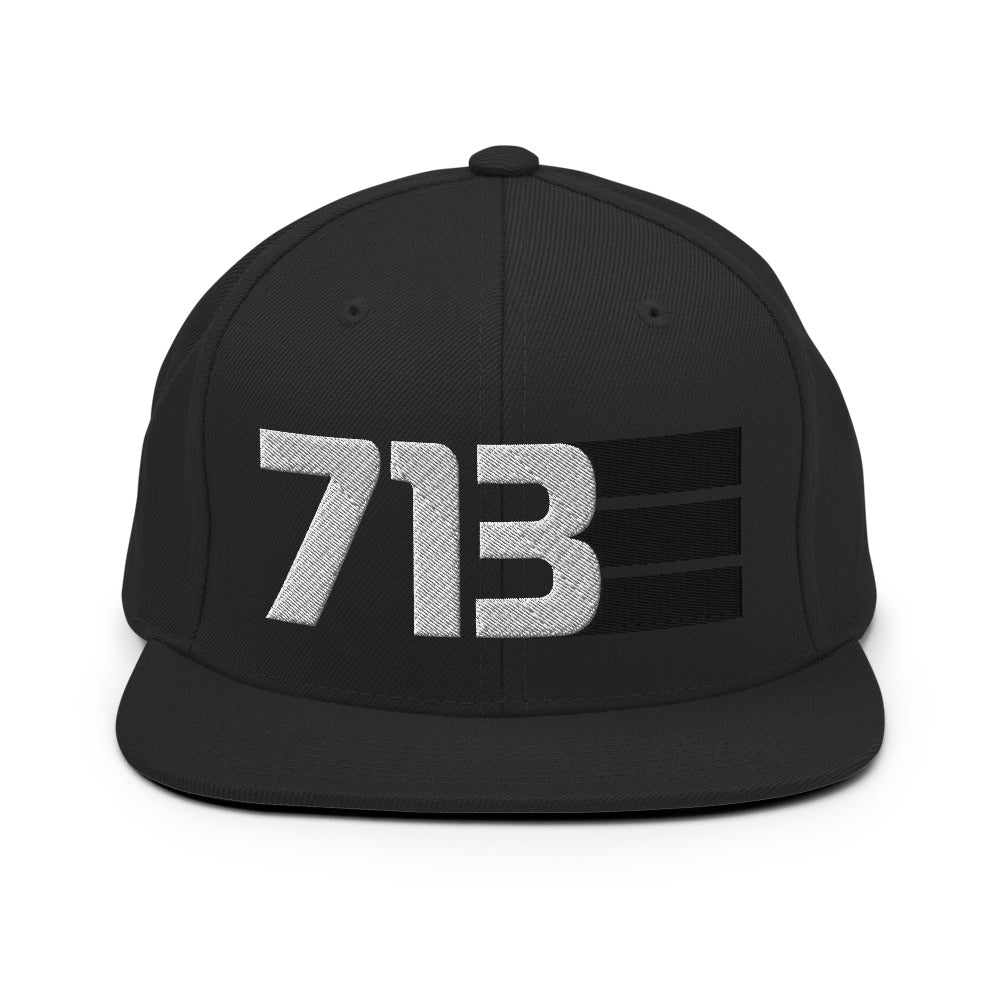 713 White - Classic Snapback Hat