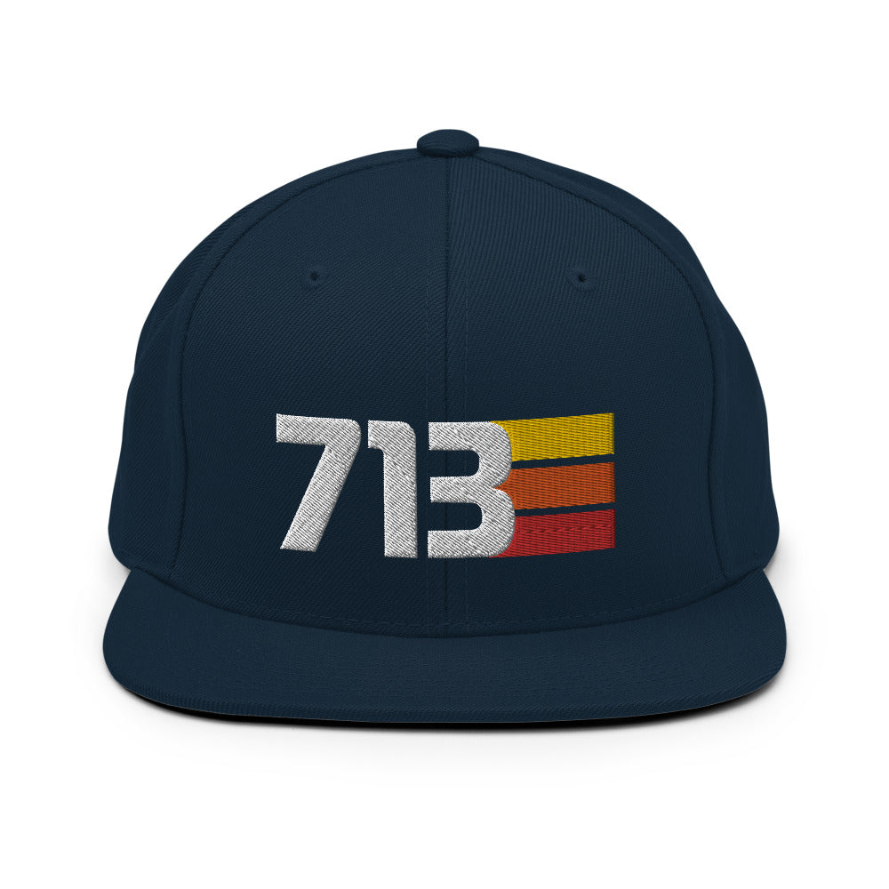 St Full Embroidered Custom Snapback Baseball Hats Navy