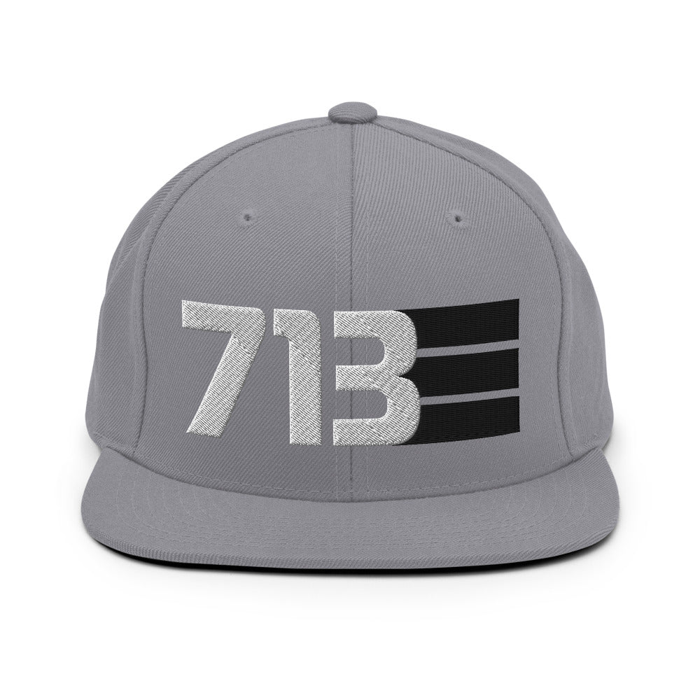 713 White - Classic Snapback Hat