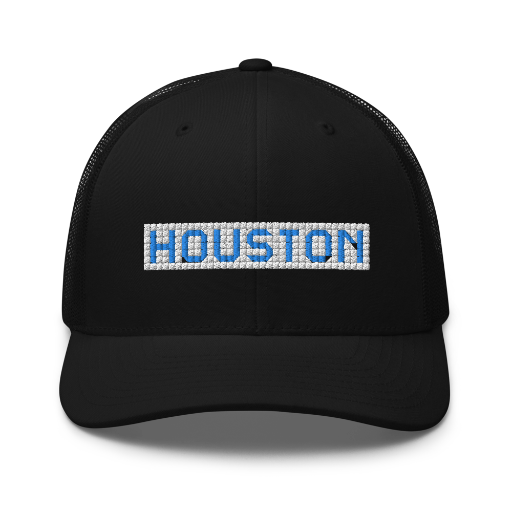 Houston Blue Tiles - Retro Trucker Cap - 7onetees