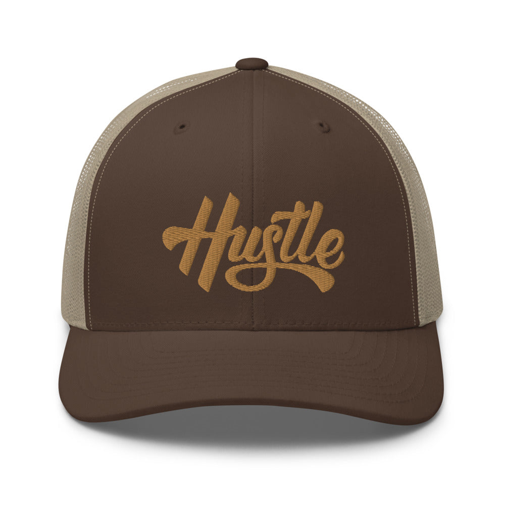 Hustle - Retro Trucker Cap - 7onetees