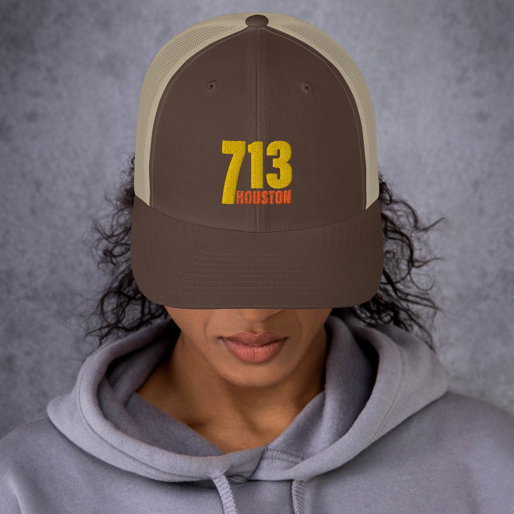 713 Houston - Retro Trucker Cap