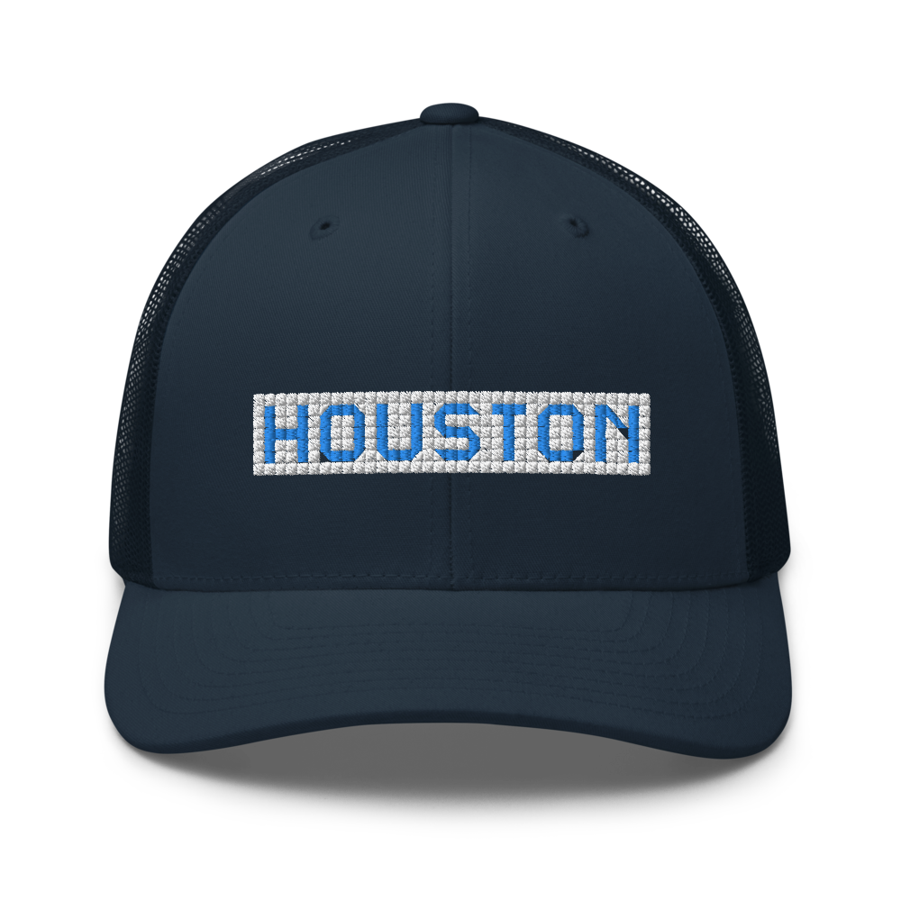 Houston Blue Tiles - Retro Trucker Cap - 7onetees