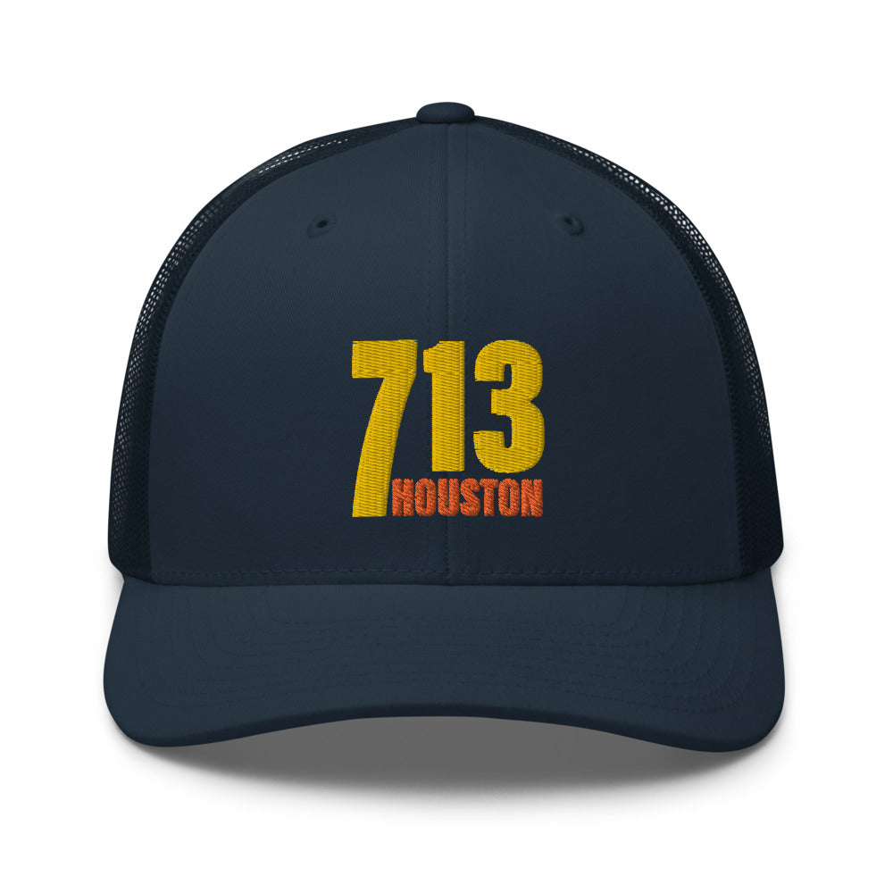 713 Houston - Retro Trucker Cap