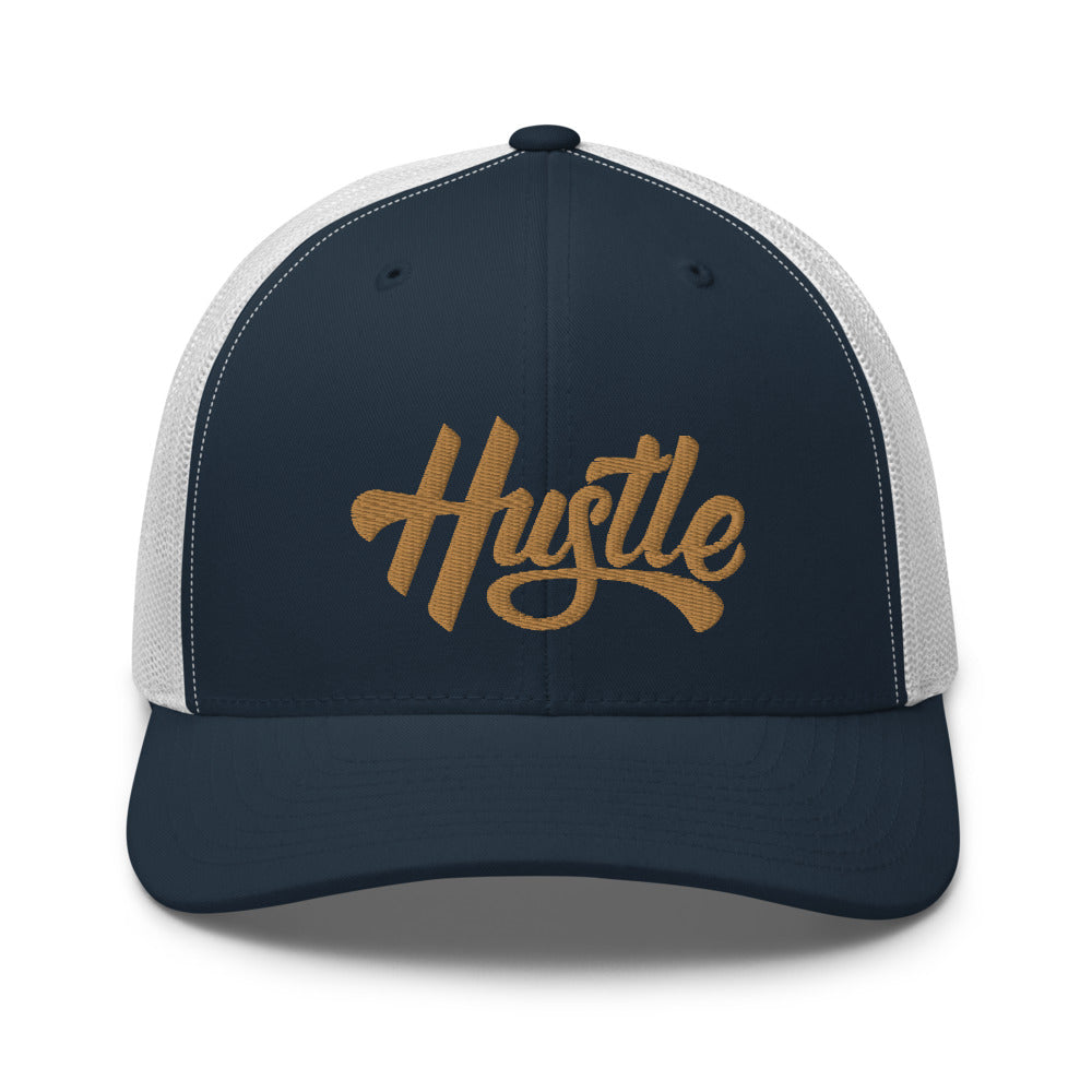 Hustle - Retro Trucker Cap - 7onetees