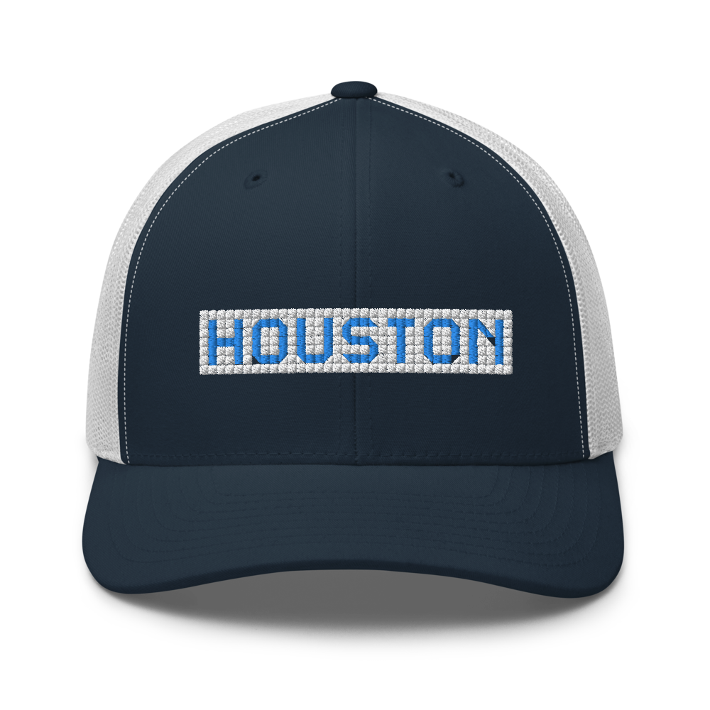 Houston Blue Tiles - Retro Trucker Cap - 7onetees
