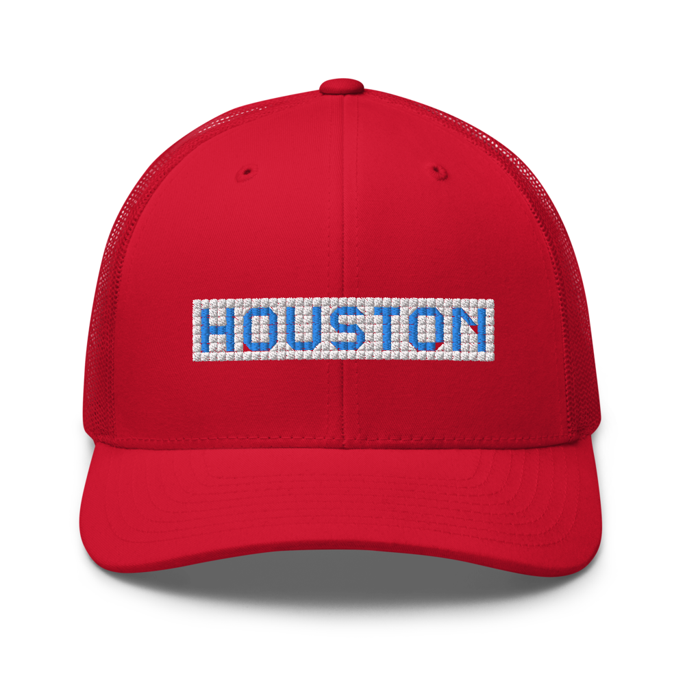 Houston Blue Tiles - Retro Trucker Cap - 7onetees