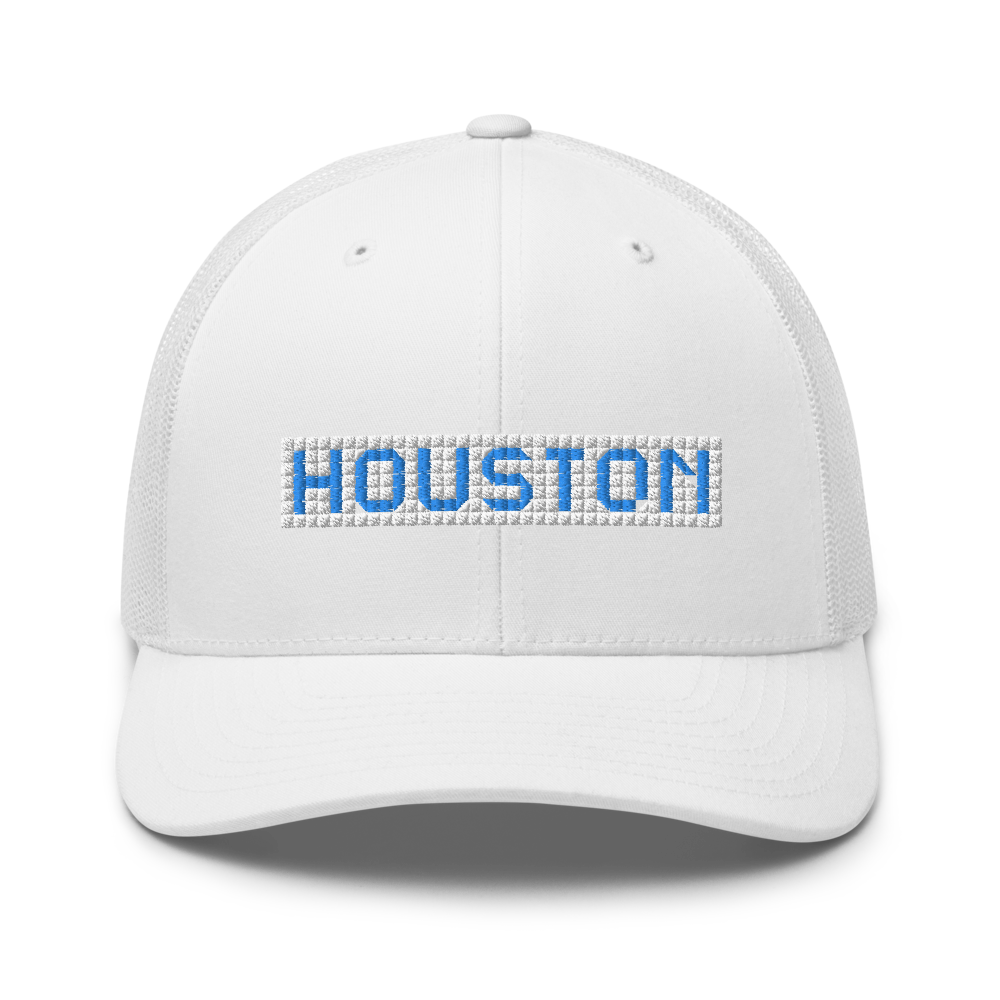 Houston Blue Tiles - Retro Trucker Cap - 7onetees