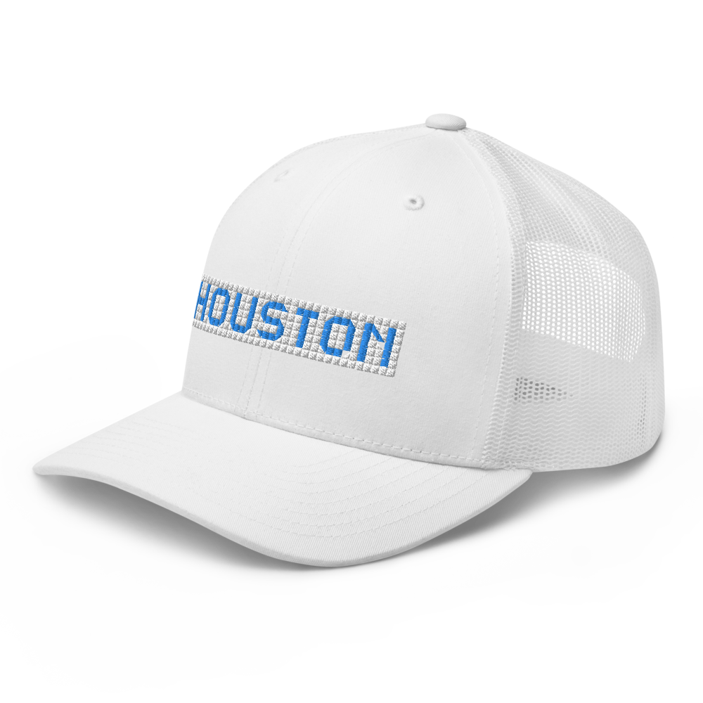 Houston Blue Tiles - Retro Trucker Cap - 7onetees