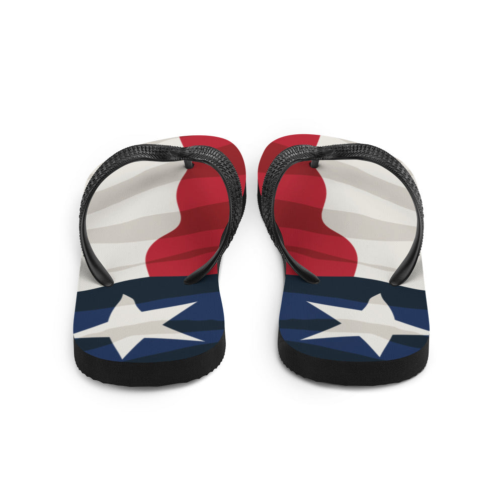 Texas Flag - Flip-Flops - 7onetees
