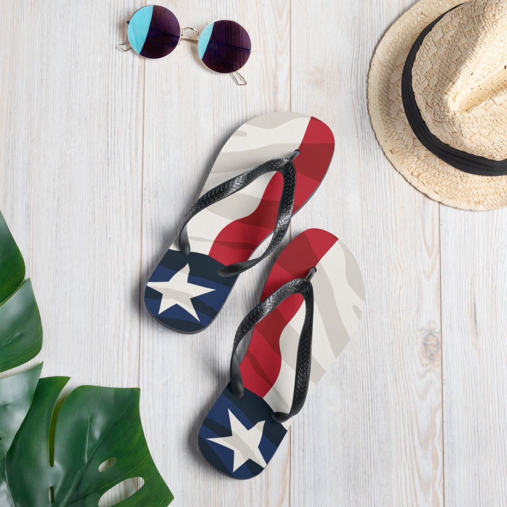 Texas Flag - Flip-Flops - 7onetees