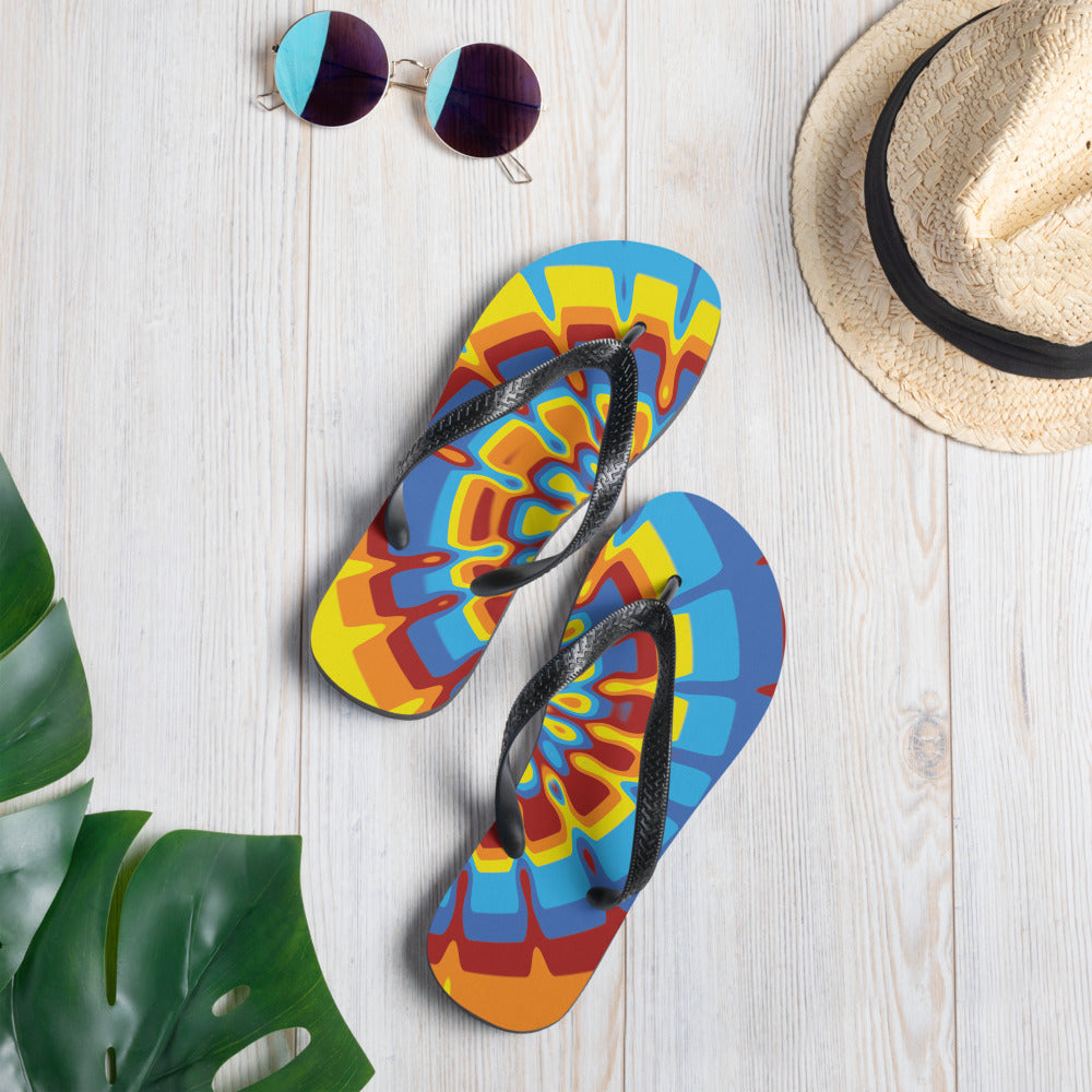Tie Dye - Flip-Flops - 7onetees