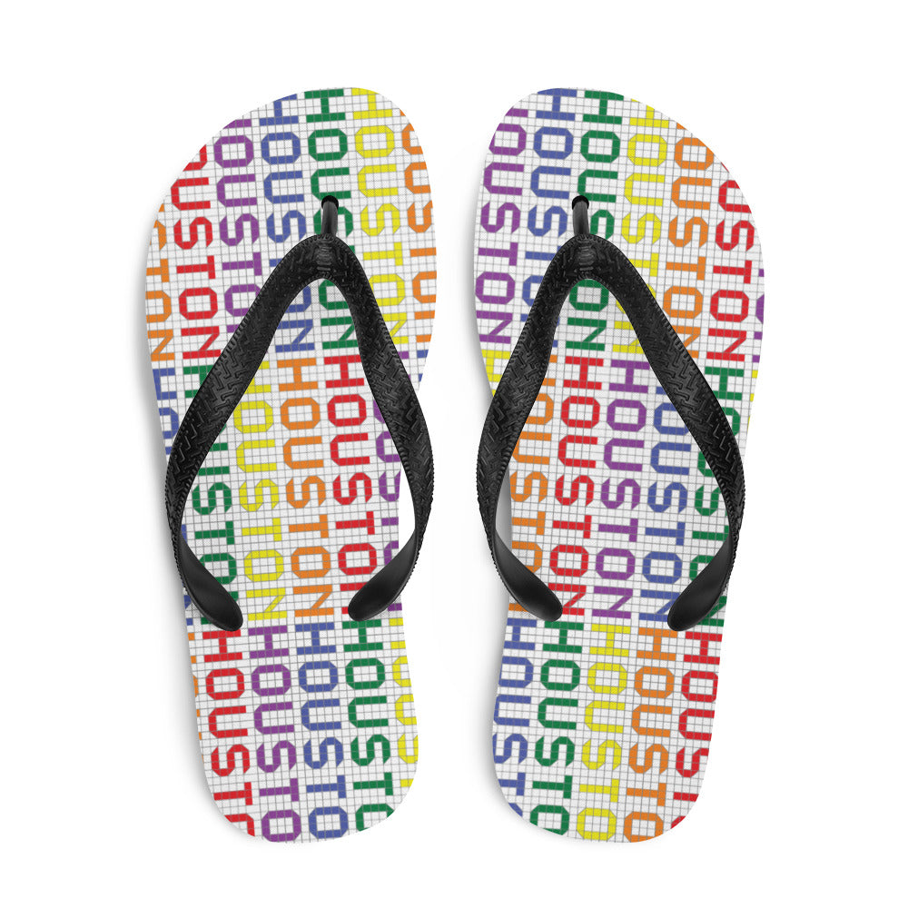 Houston LGBTQ Tiles - Flip-Flops - 7onetees