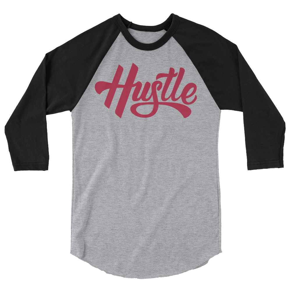 Hustle - Men&#39;s/Unisex 3/4 Sleeve Raglan - 7onetees