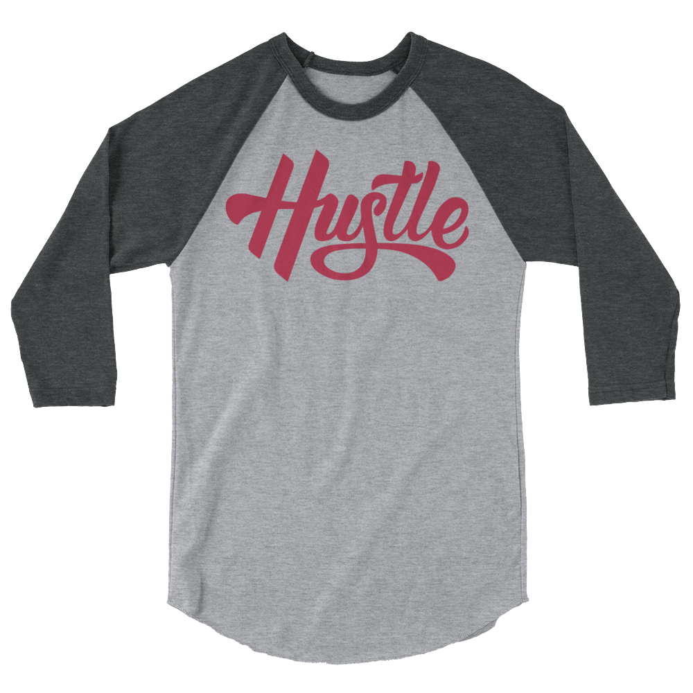 Hustle - Men&#39;s/Unisex 3/4 Sleeve Raglan - 7onetees