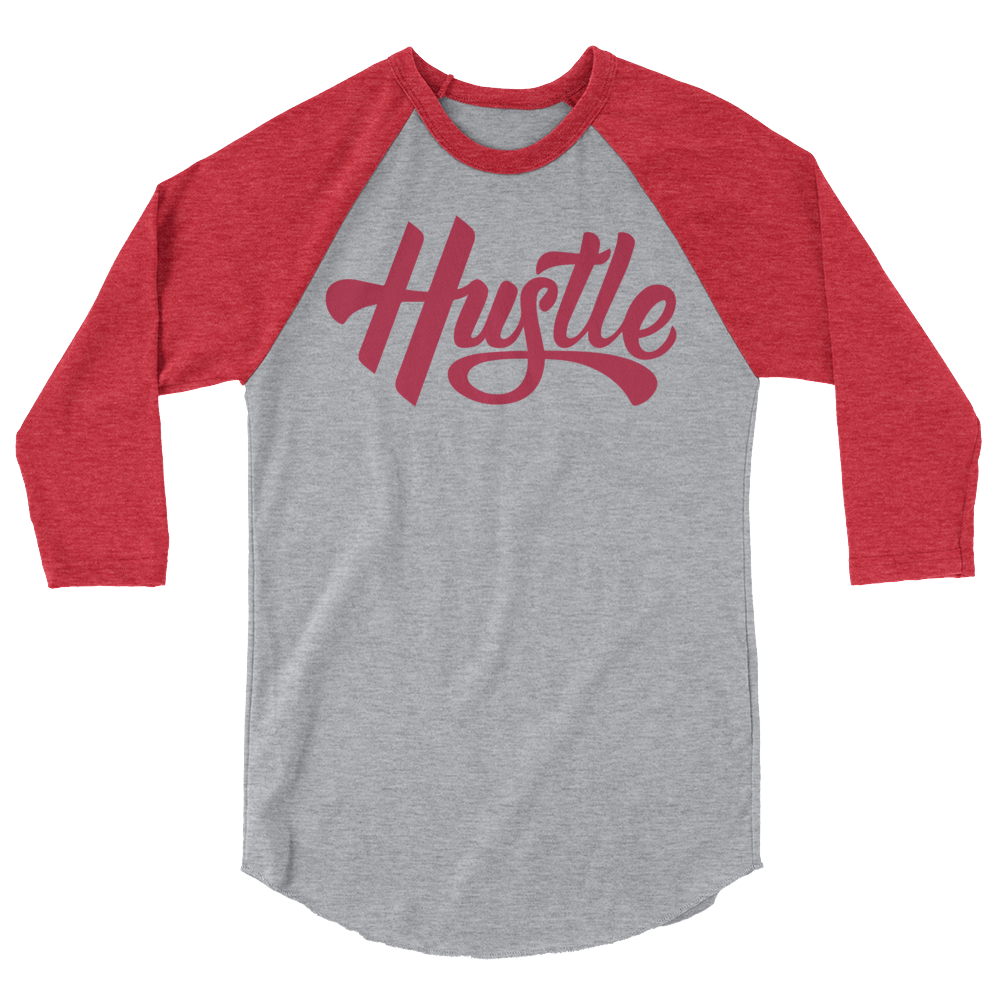 Hustle - Men&#39;s/Unisex 3/4 Sleeve Raglan - 7onetees
