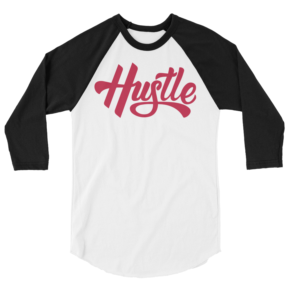 Hustle - Men&#39;s/Unisex 3/4 Sleeve Raglan - 7onetees