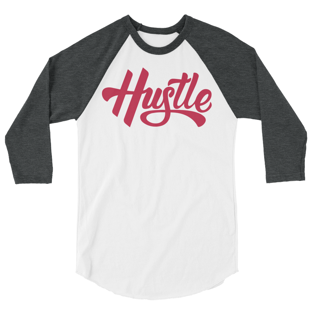 Hustle - Men&#39;s/Unisex 3/4 Sleeve Raglan - 7onetees
