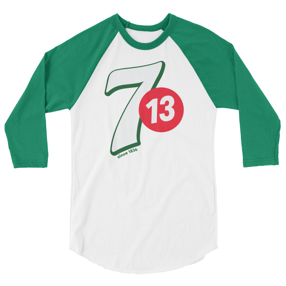 Drink 713 - Men's/Unisex 3/4 Sleeve Raglan - 7onetees