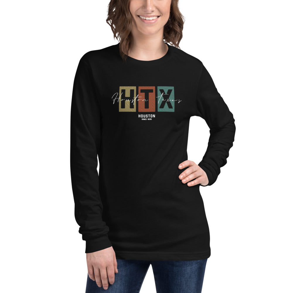  Houston Texas H-Town Hustle Long Sleeve T-Shirt