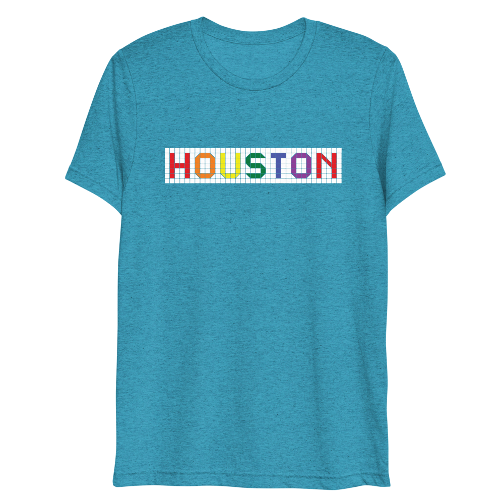 Houston  LGBTQ Tiles - Men&#39;s/Unisex Triblend Tee - 7onetees