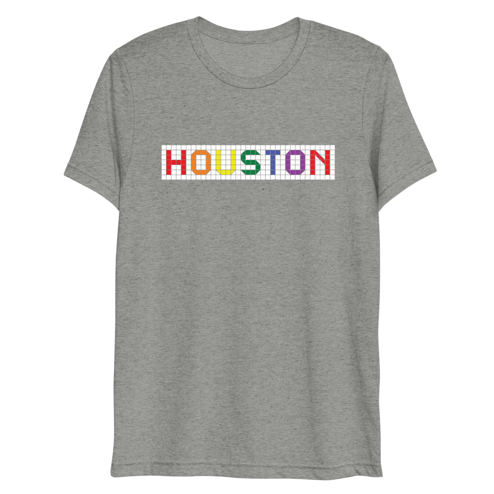 Houston  LGBTQ Tiles - Men&#39;s/Unisex Triblend Tee - 7onetees