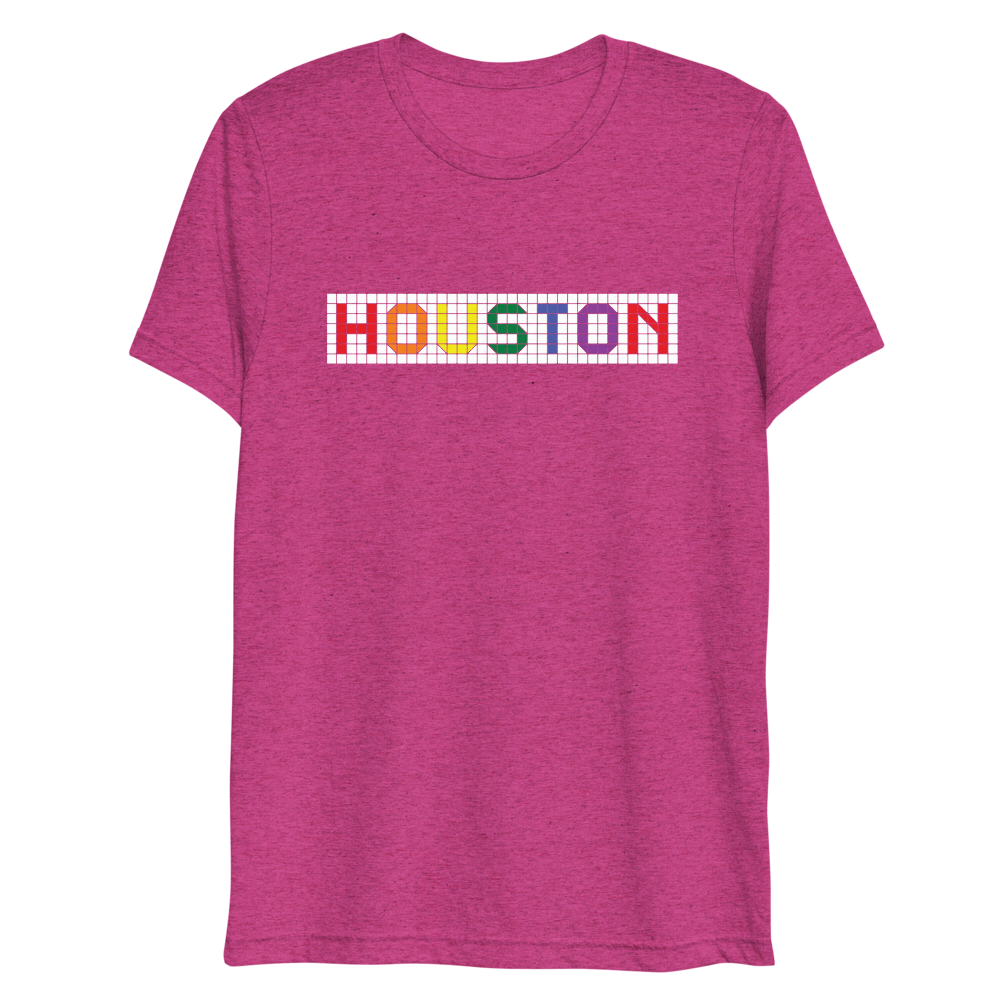 Houston  LGBTQ Tiles - Men&#39;s/Unisex Triblend Tee - 7onetees