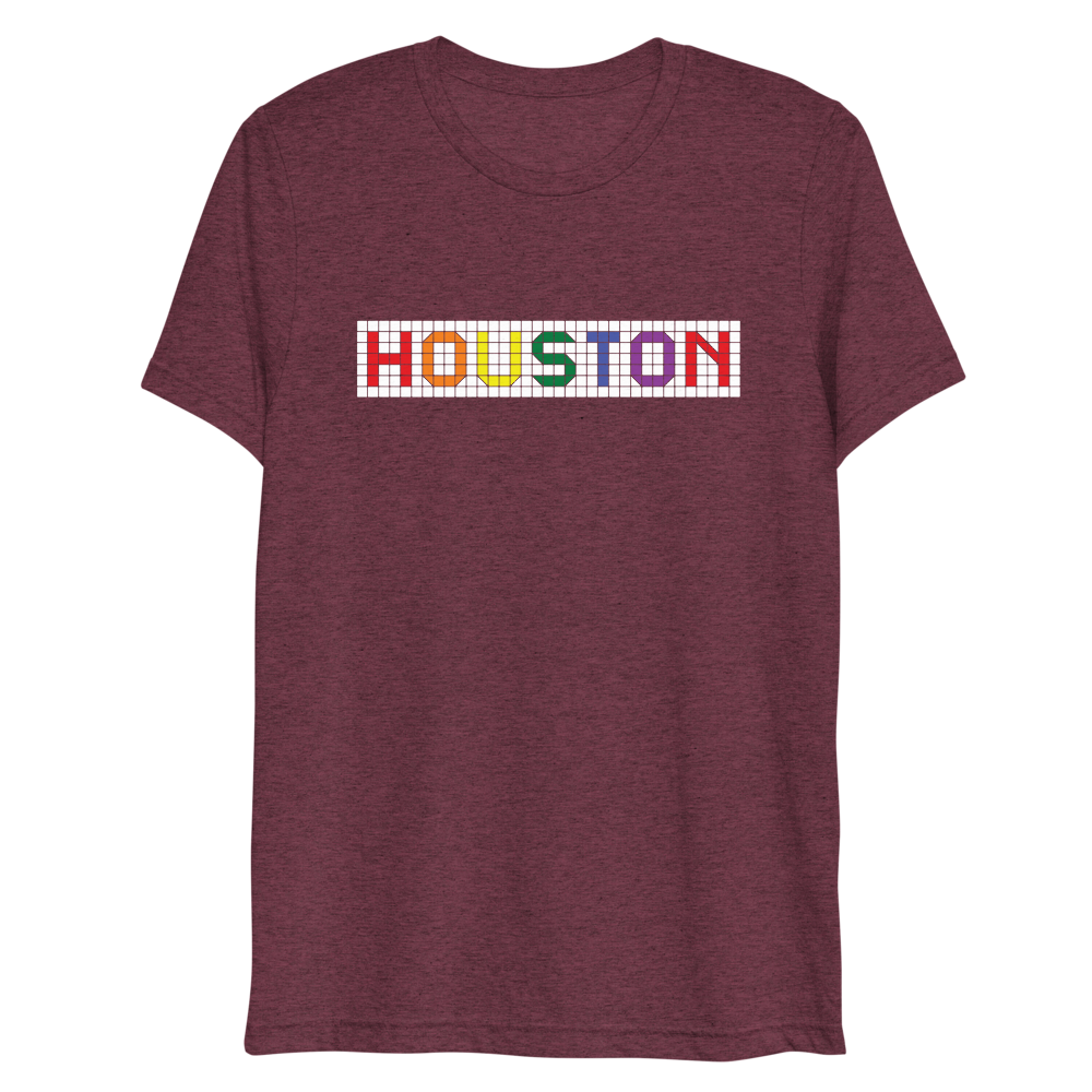 Houston  LGBTQ Tiles - Men&#39;s/Unisex Triblend Tee - 7onetees