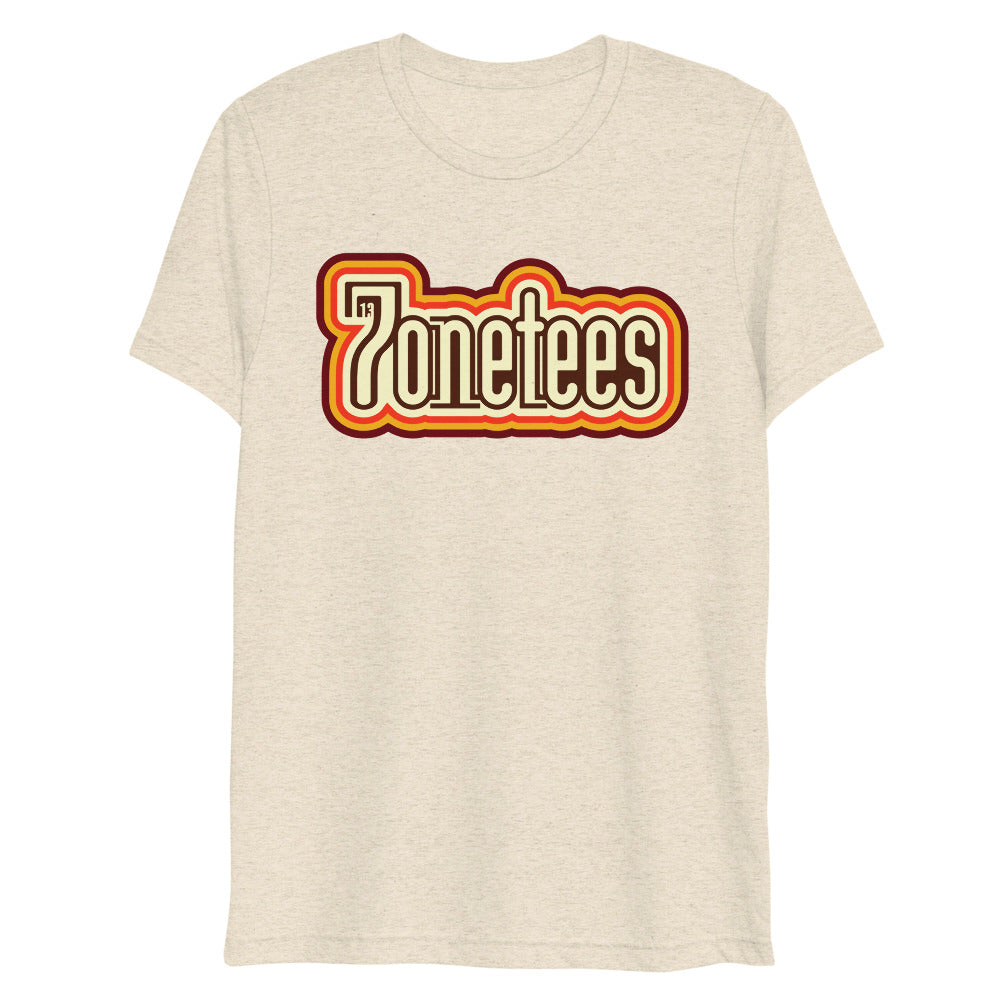 Retro 7onetees - Men's/Unisex Triblend Tee - 7onetees