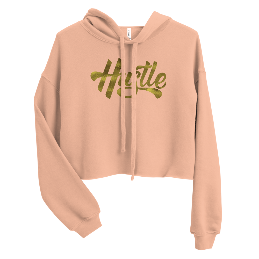 Gold Hustle Women s Crop Hoodie